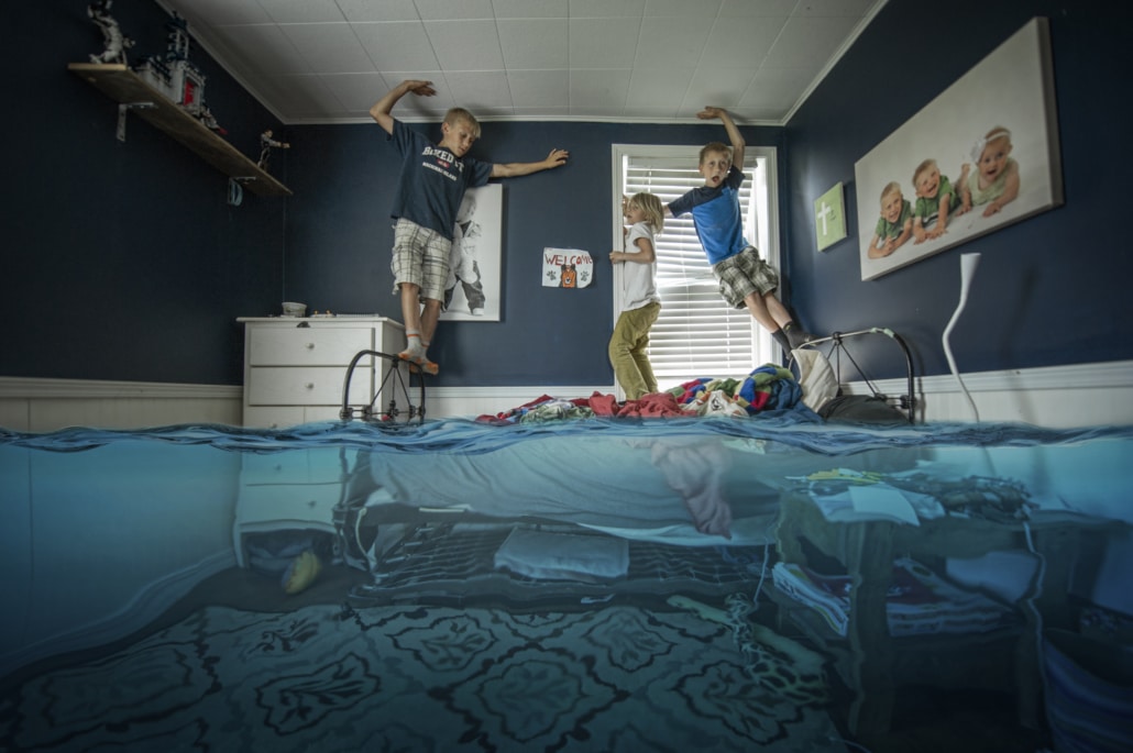 flood water in the home
